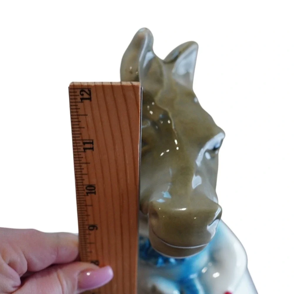 Vintage‎ Jim Beam Trophy Donkey Bourbon Whiskey Decanter Figurine Collectible